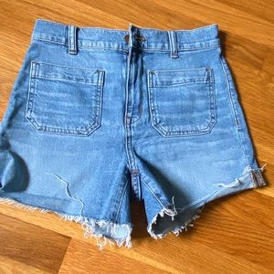 Size 25 high-rise denim MADEWELL shorts